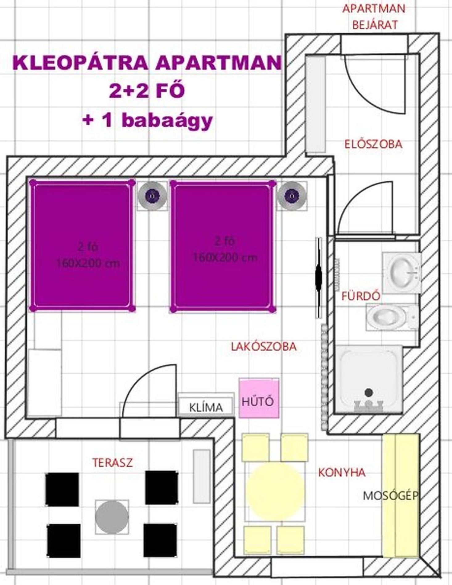 Kleopatra Apartman Hajdúszoboszló Екстериор снимка
